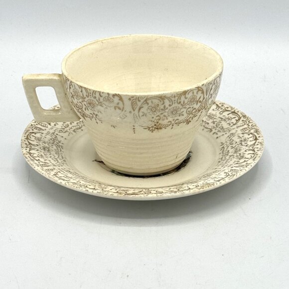 American Limoges Triumph Made In USA China D'OR 1T-S284 Vintage Cup And Saucer - Picture 2 of 6
